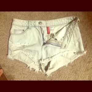 H&M denim shorts, size 6
